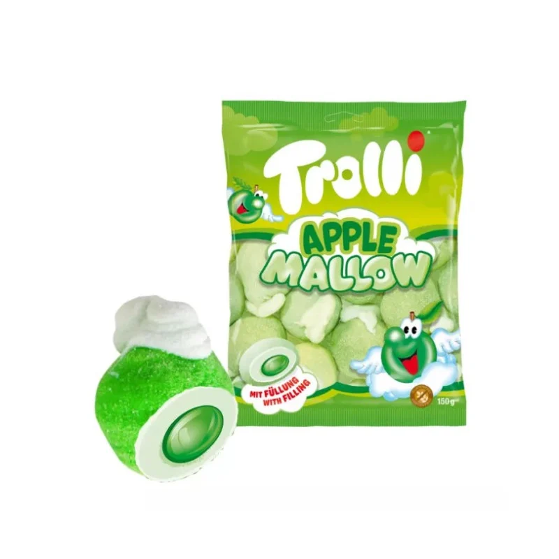 Guimauve Sachet Trolli Pomme Mallow Conditionnement: 150gr Pcs