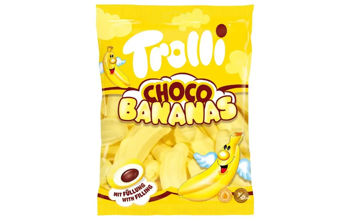 Guimauve Sachet Trolli Banane Choco Mallow Conditionnement: 150gr Pcs