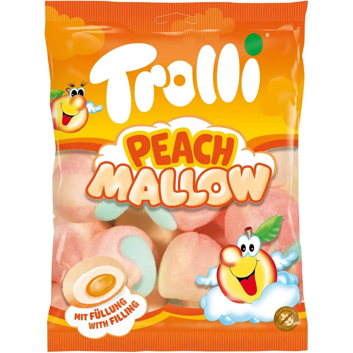 Guimauve Sachet Pêche Mallow Conditionnement: 150gr Pcs