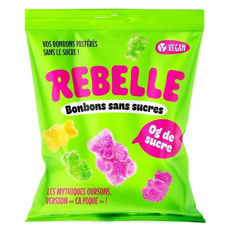 Sachet Rebelle Ourson acide Conditionnement : 50Gr;100Gr;250Gr.....