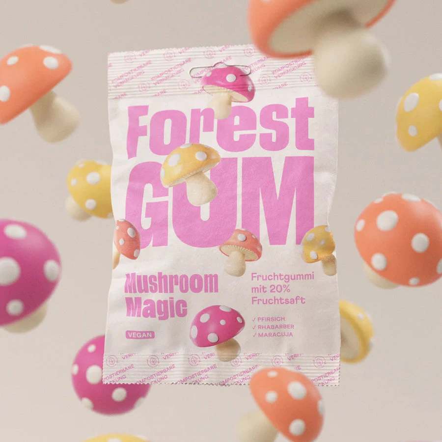 Forest-Gum Champignons gummy Conditionnement: Sachet 100Gr:200gr:500gr