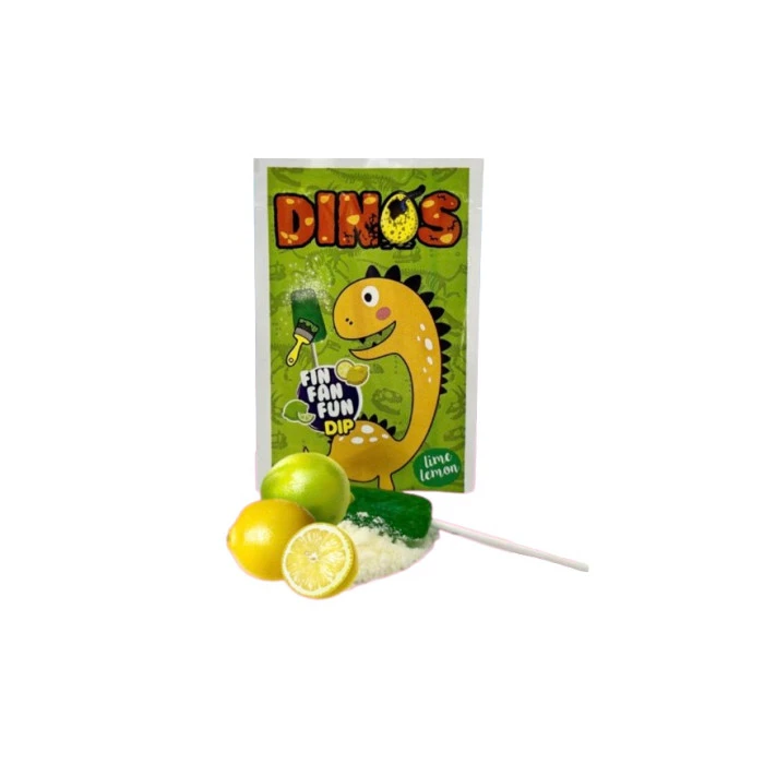 Sucette Pied Poudre Citron et Citron vert : Conditionnement Unité 13Gr