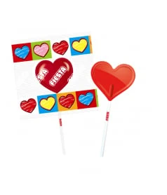 Sucette Coeur Cerise Piruletas 1 PCS
