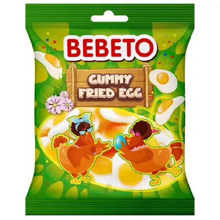 Œuf au plat Gummy Candy BéBéto Halal Conditionnement : 80Gr;160Gr;400Gr.....